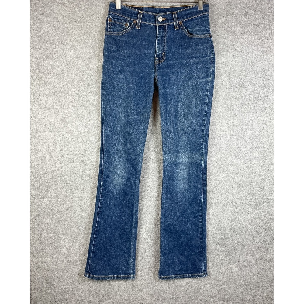 Levis 517 Slim Fit Bootcut Jeans Womens 7 Jr M Dark Wash Mid Rise USA Made